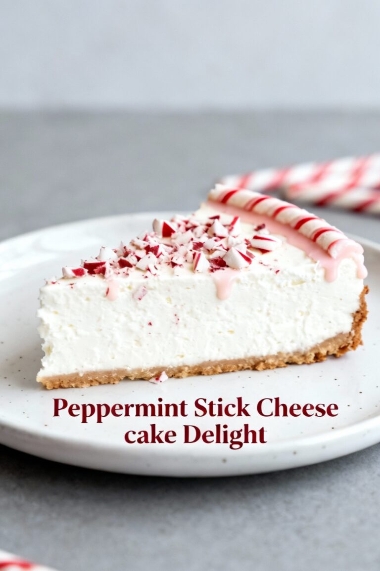 Peppermint Stick Cheesecake Delight