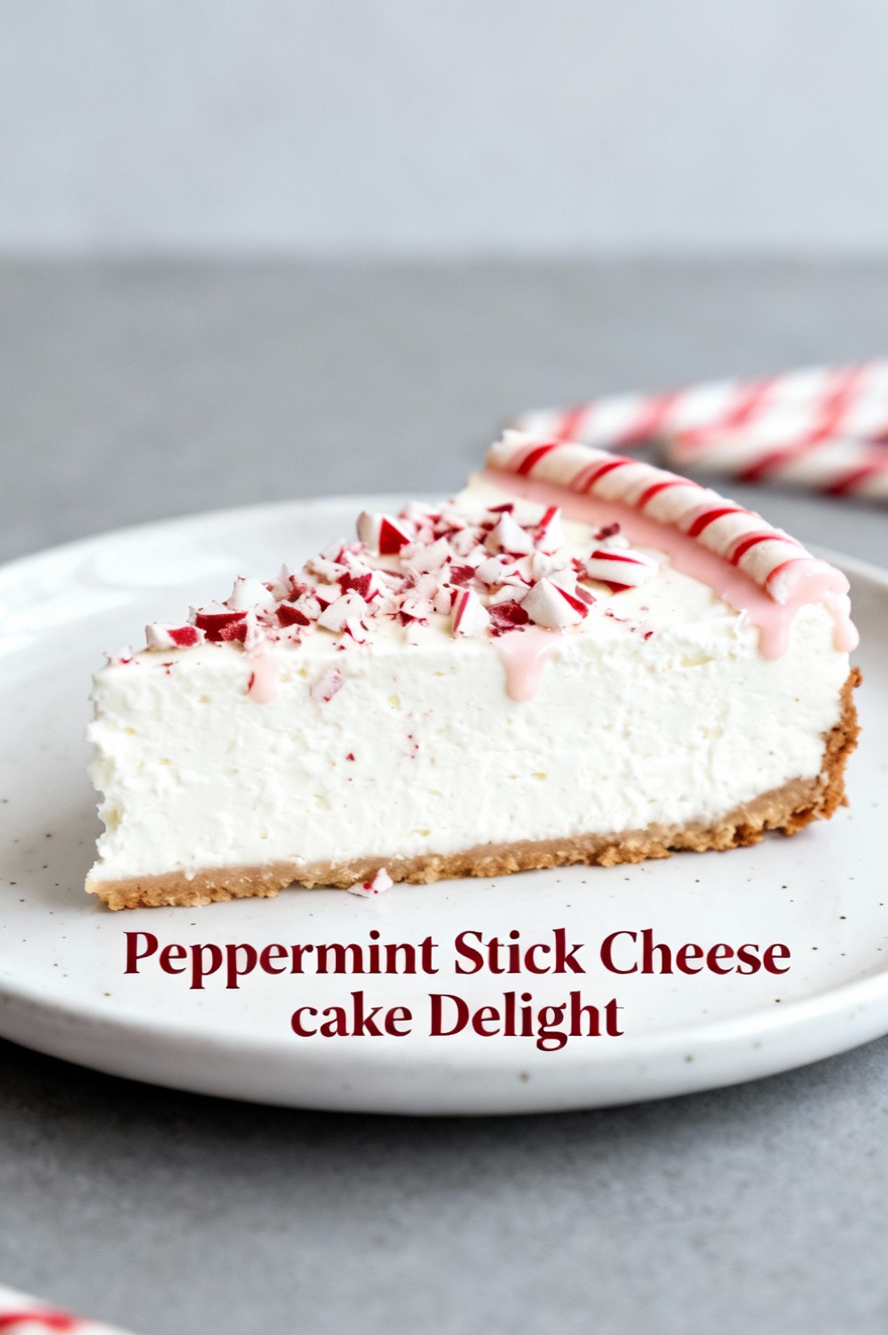 Peppermint Stick Cheesecake Delight