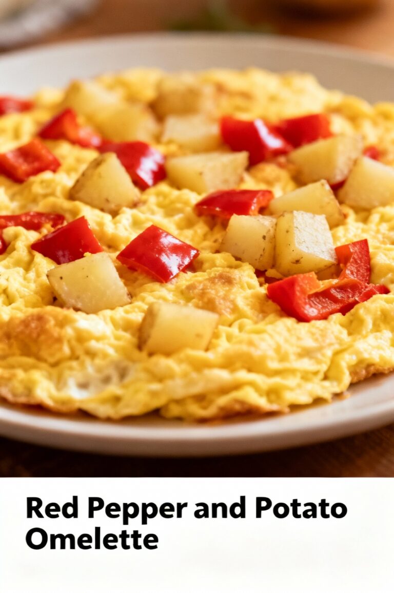 Red Pepper and Potato Omelette