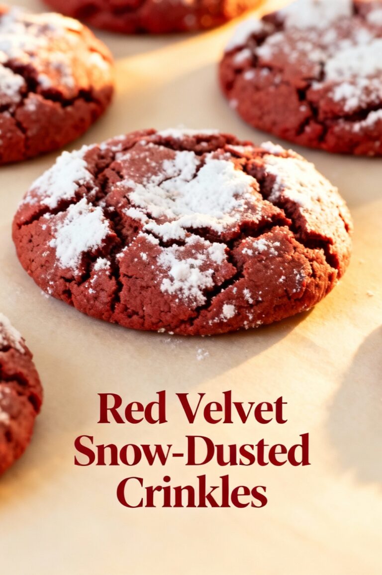 Red Velvet Snow-Dusted Crinkles