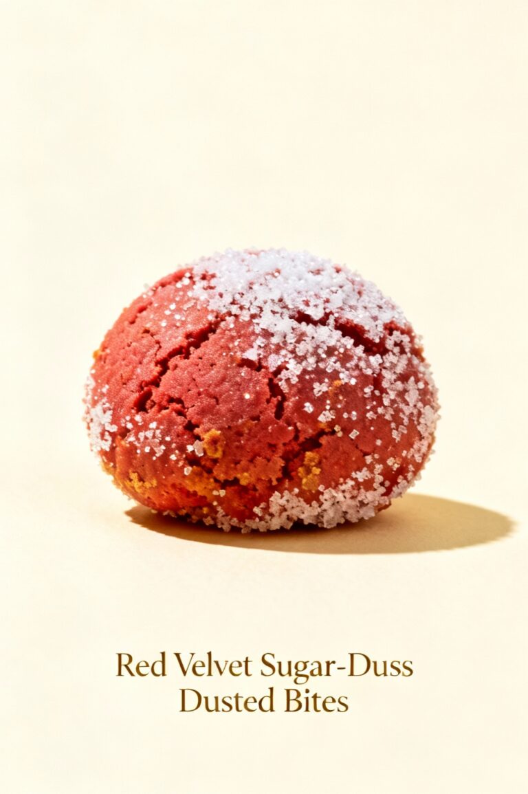 Red Velvet Sugar-Dusted Bites