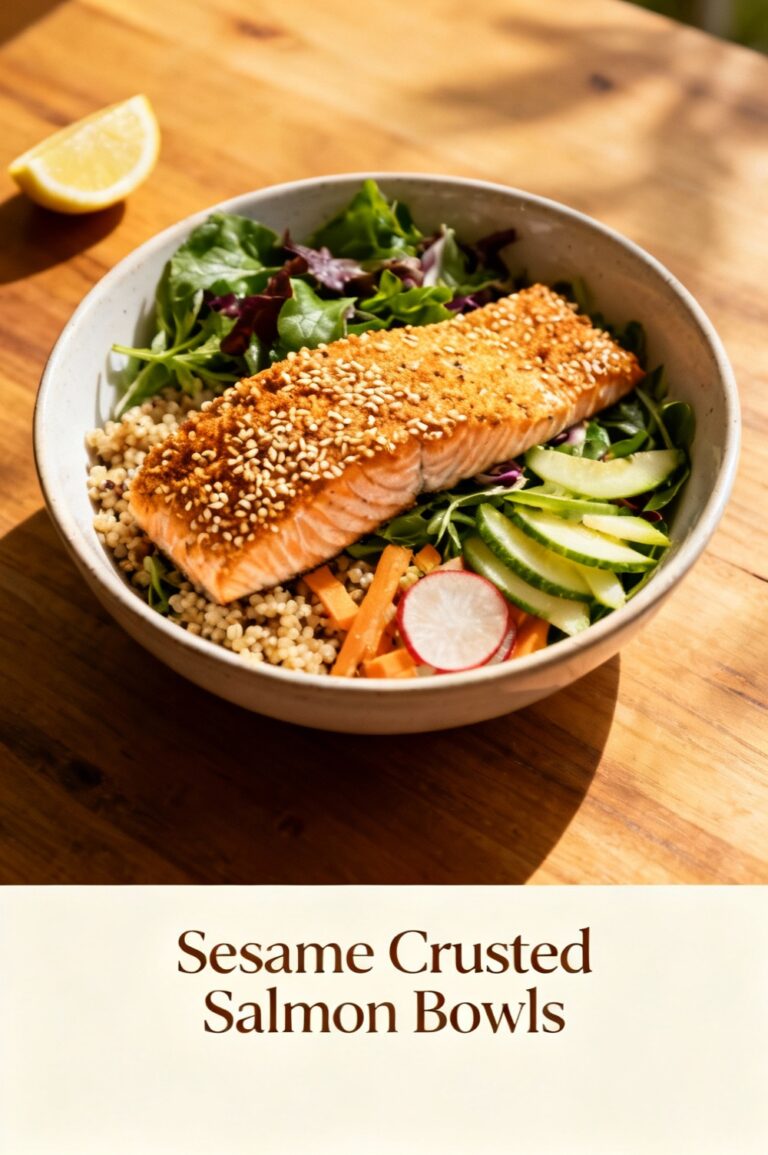 Sesame Crusted Salmon Bowls