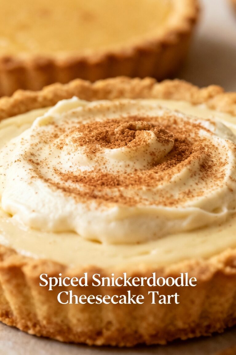 Spiced Snickerdoodle Cheesecake Tart