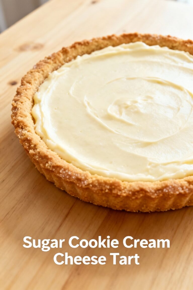 Sugar Cookie Cream Cheese Tart