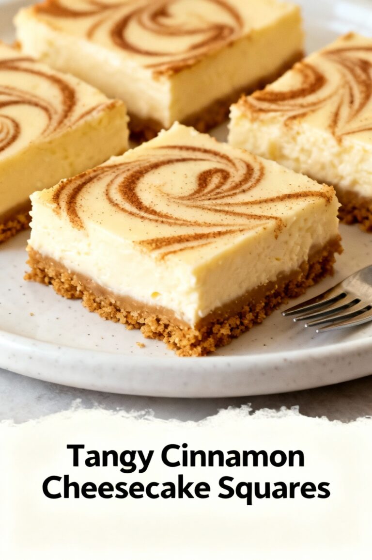 Tangy Cinnamon Cheesecake Squares