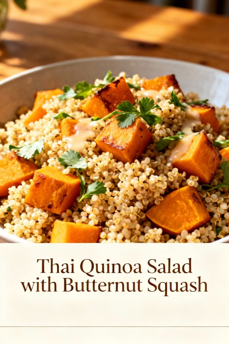Thai Quinoa Salad with Butternut Squash