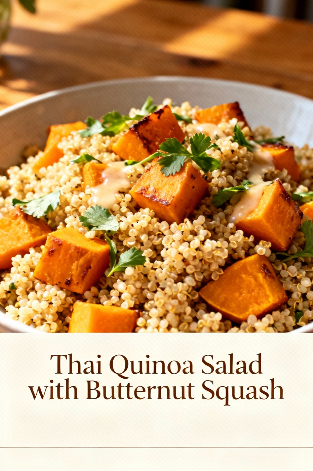 Thai Quinoa Salad with Butternut Squash