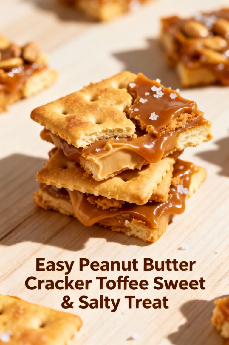 Easy Peanut Butter Cracker Toffee Sweet & Salty Treat