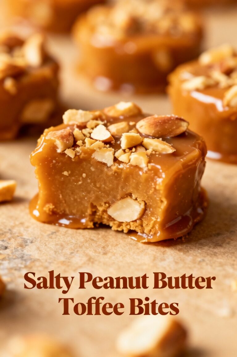 Salty Peanut Butter Toffee Bites