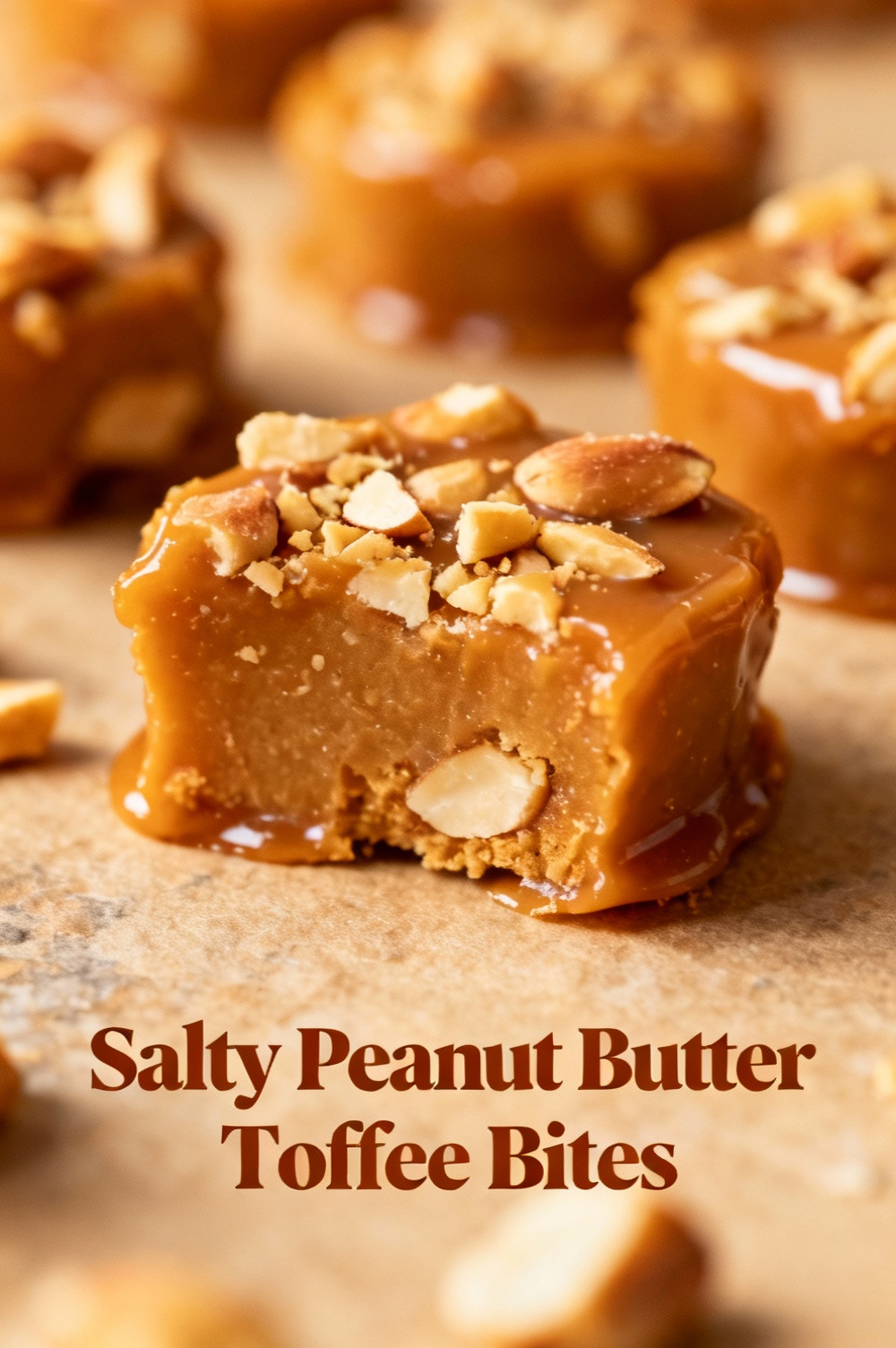 Salty Peanut Butter Toffee Bites