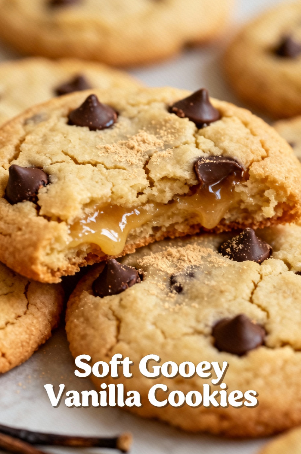 Soft Gooey Vanilla Cookies