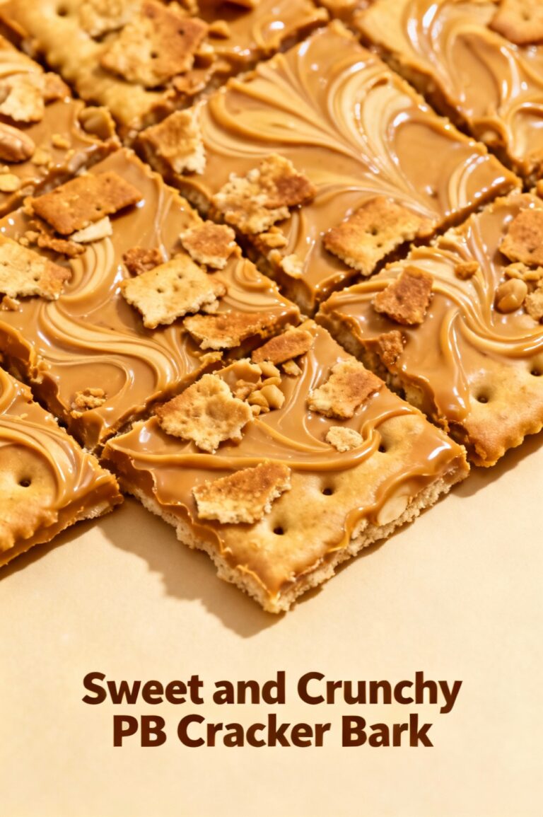 Sweet and Crunchy PB Cracker Bark