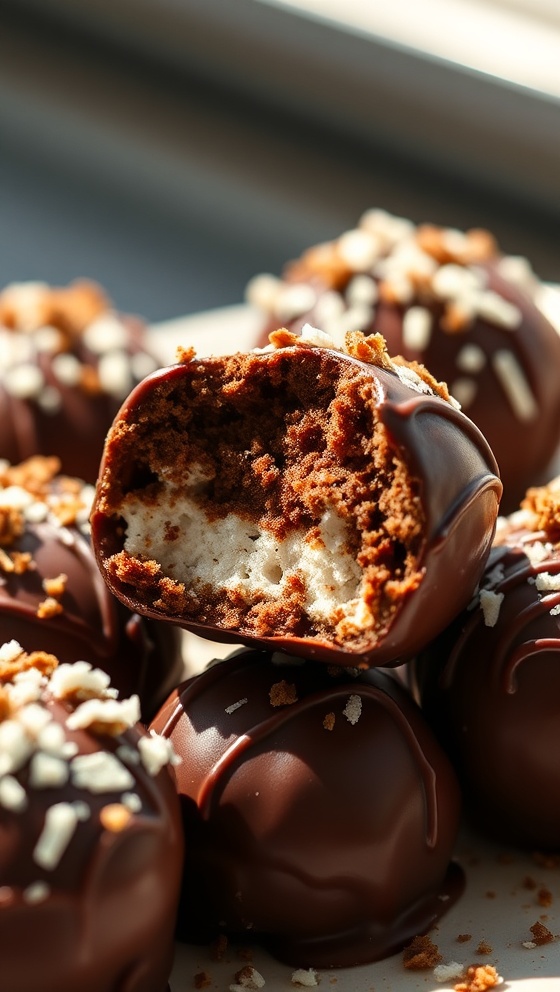 Chocolate-Dipped Samoa Bites