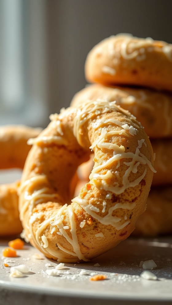 Coconut Caramel Cookie Rings