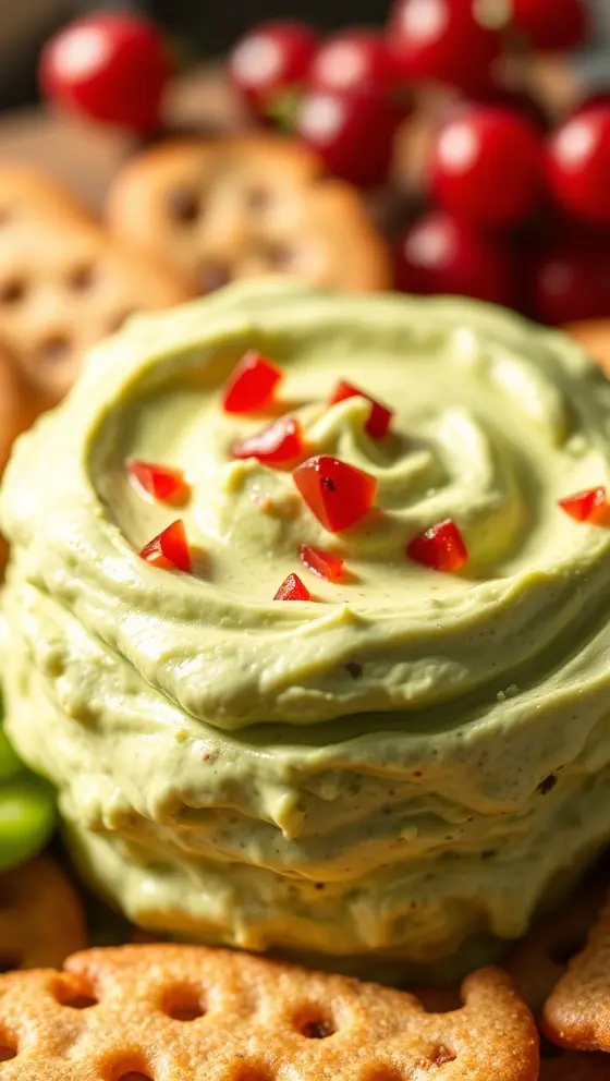 Festive Grinch Cream Dip