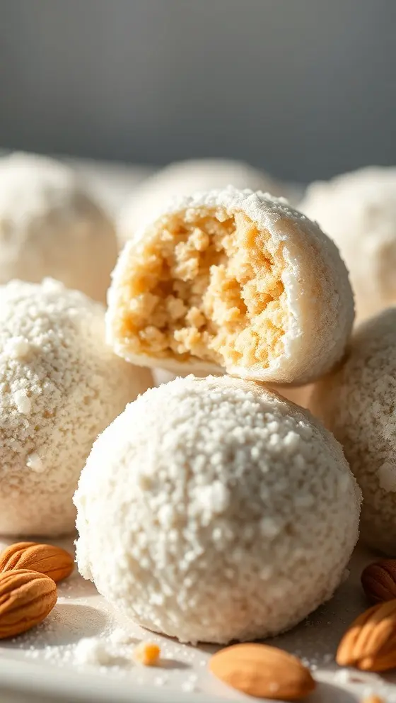 Chai Almond Snowball Bites