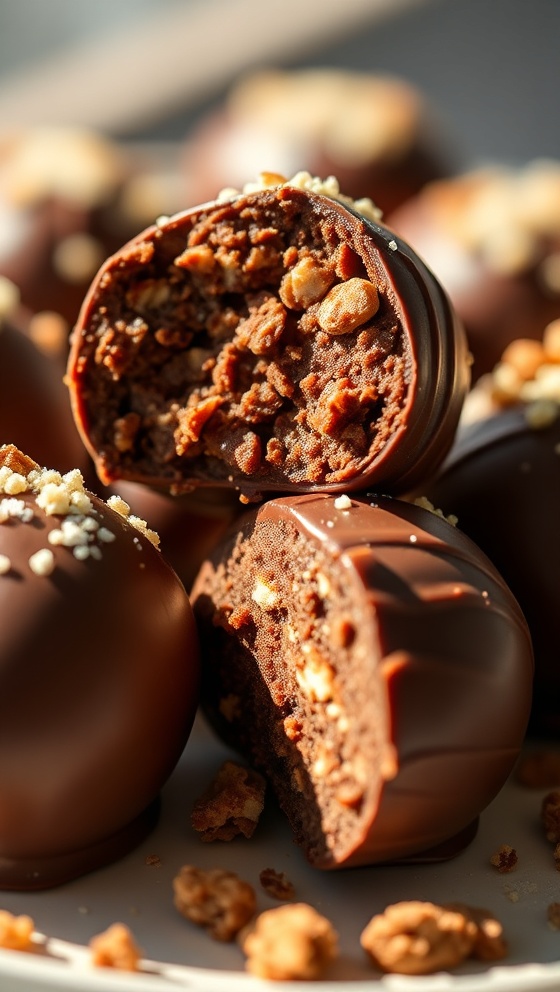 Chocolate Butterfinger Truffle Bites