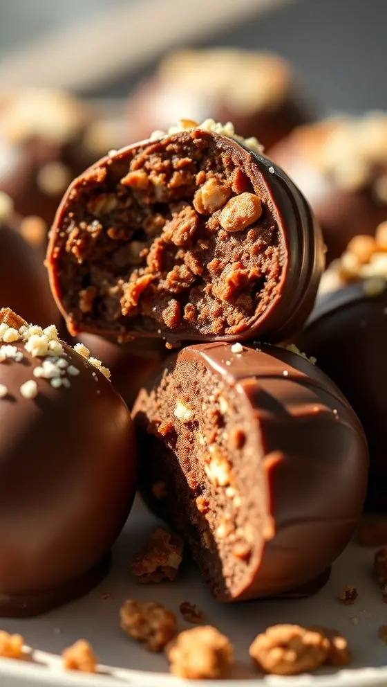 Chocolate Butterfinger Truffle Bites