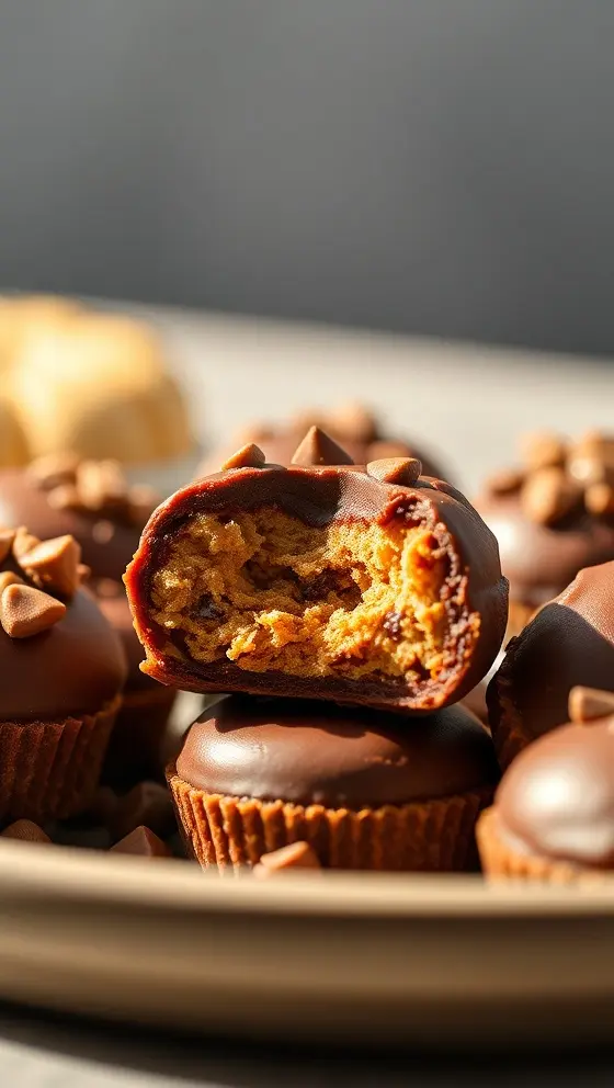 Chocolate Peanut Butter Pumpkin Bites