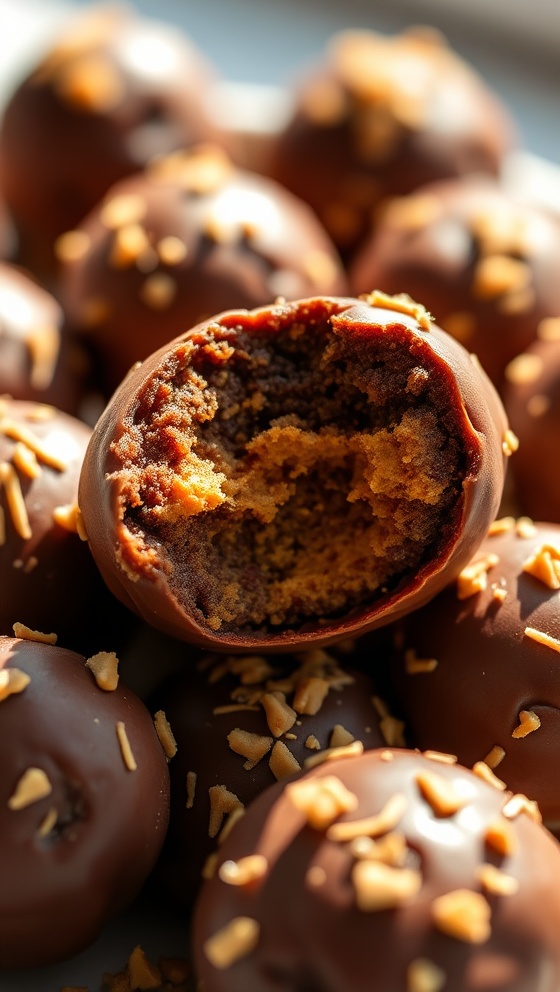 Chocolate Pumpkin Peanut Butter Balls