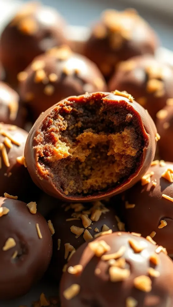 Chocolate Pumpkin Peanut Butter Balls