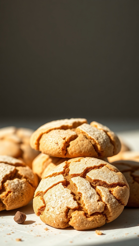 Cinnamon Ginger Crinkle Cookies