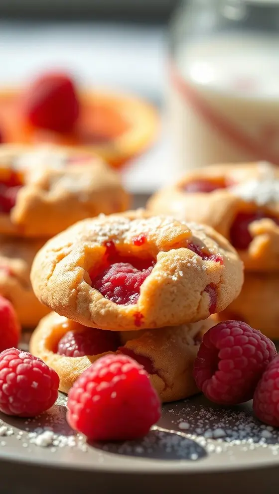 Citrus Raspberry Cookie Treats