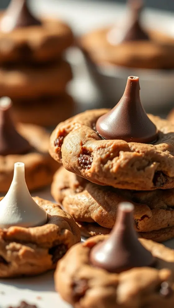 Hershey Kiss PB Cookies