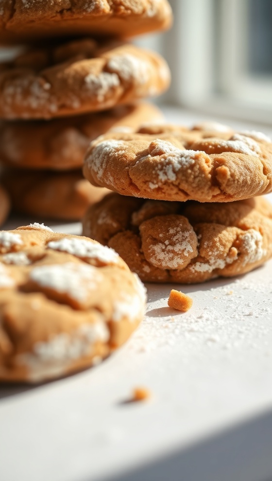 Molasses Ginger Powdered Cookies