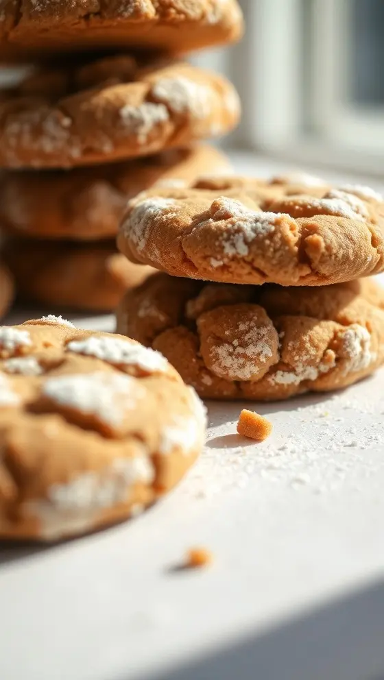 Molasses Ginger Powdered Cookies