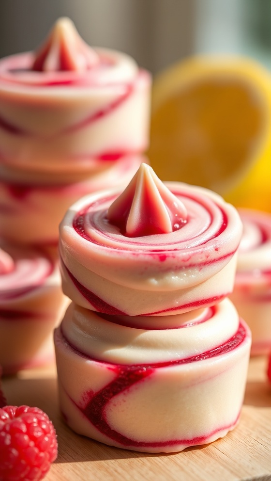 Raspberry Lemon Swirl Bites