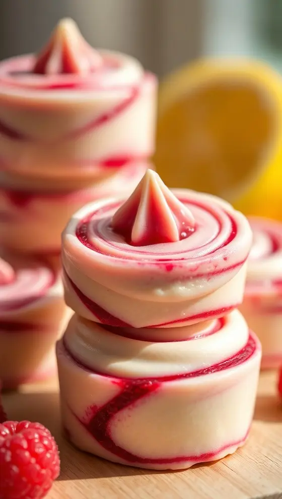 Raspberry Lemon Swirl Bites