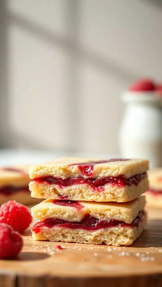 Raspberry Ripple Shortbread