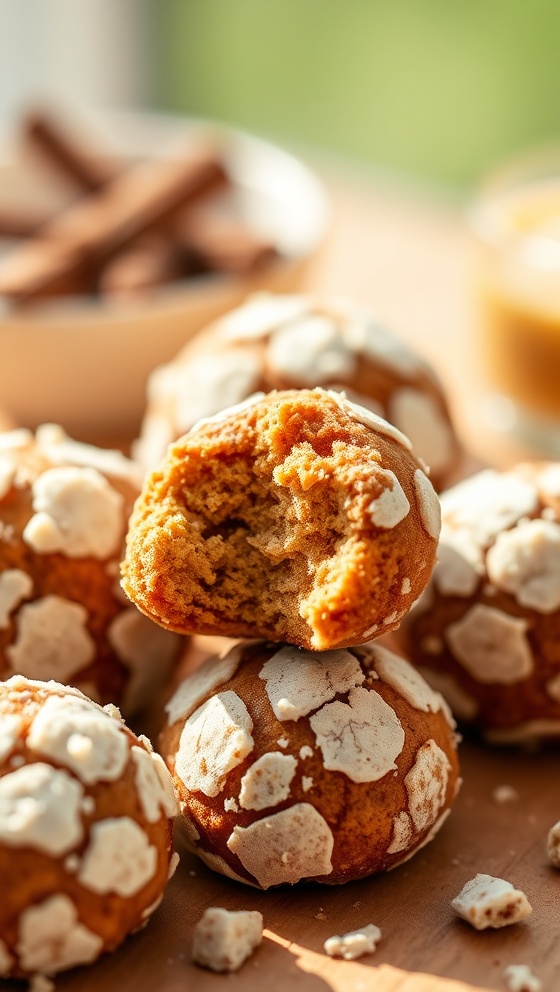Spiced Ginger Crinkle Bites