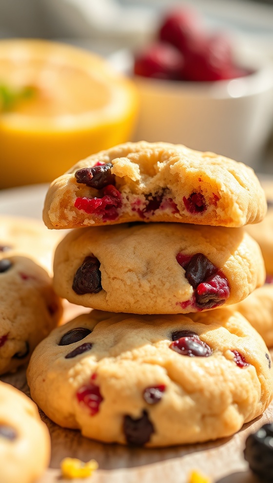 Zesty Lemon Berry Cookies