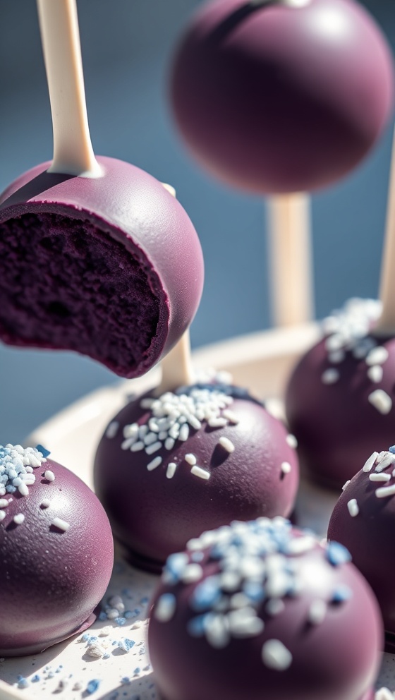 Blue Velvet Truffle Pops