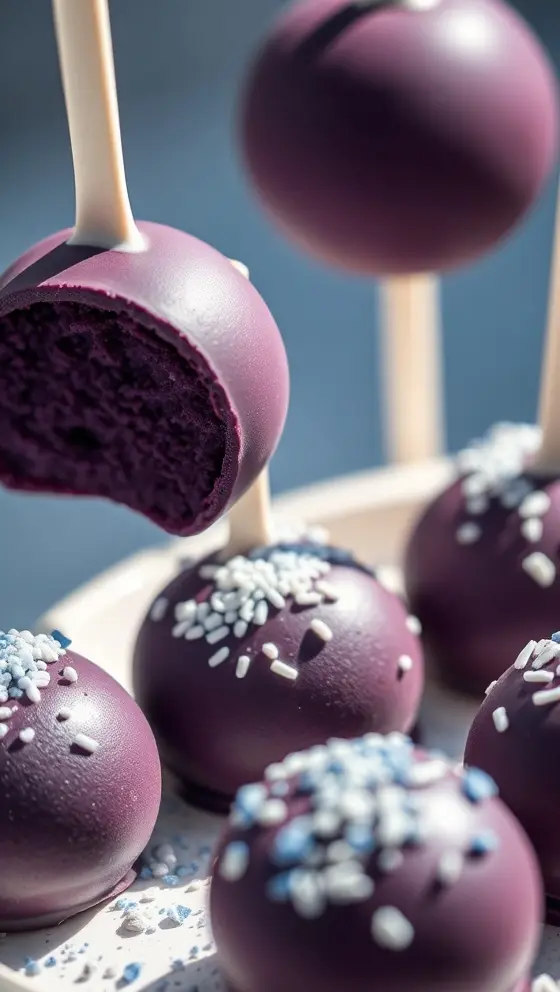 Blue Velvet Truffle Pops