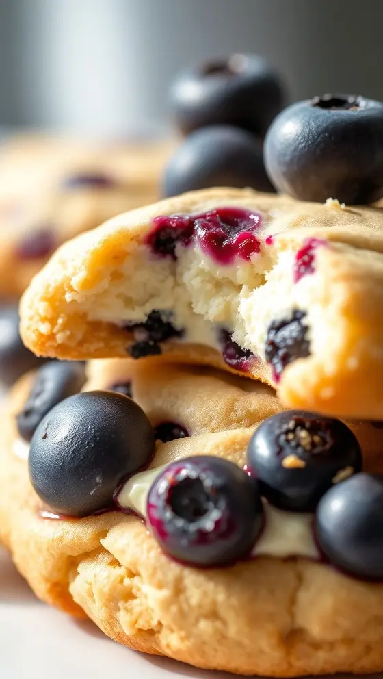 Blueberry Cream Cheese Cookies