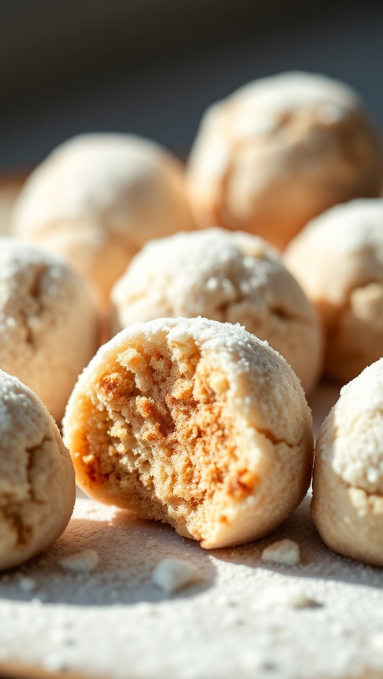 Cinnamon Sugar Snowball Cookies