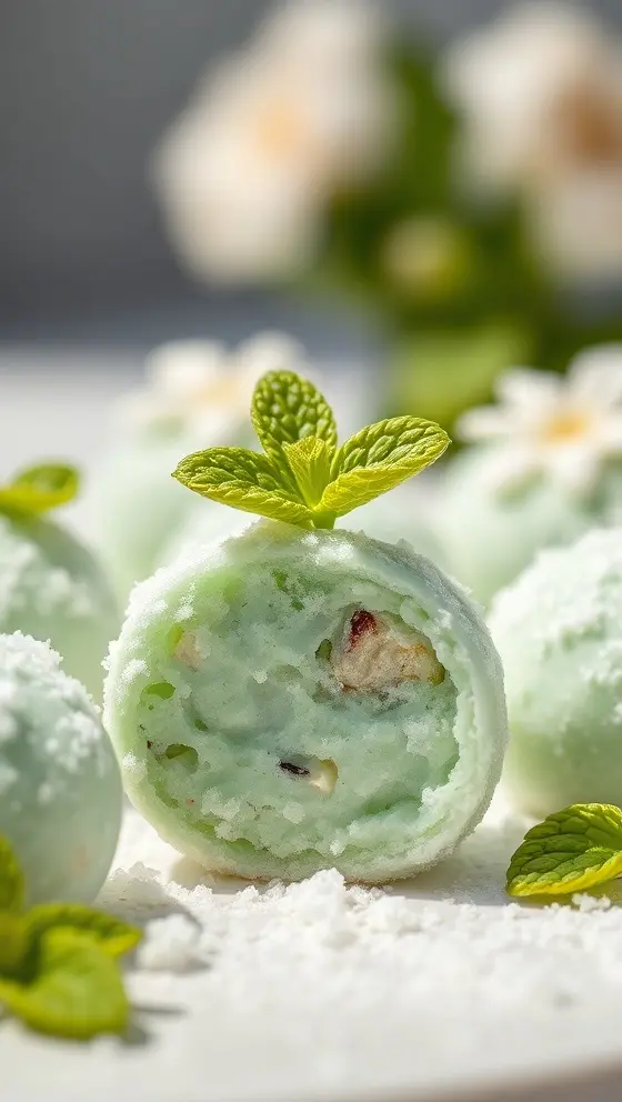Frosty Mint Blossom Bites
