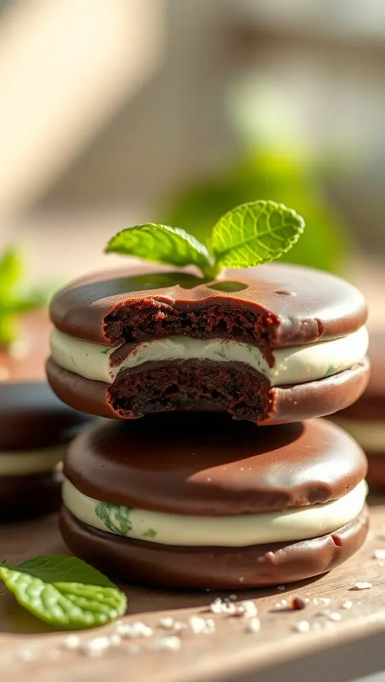 Minty Chocolate Candy Patties