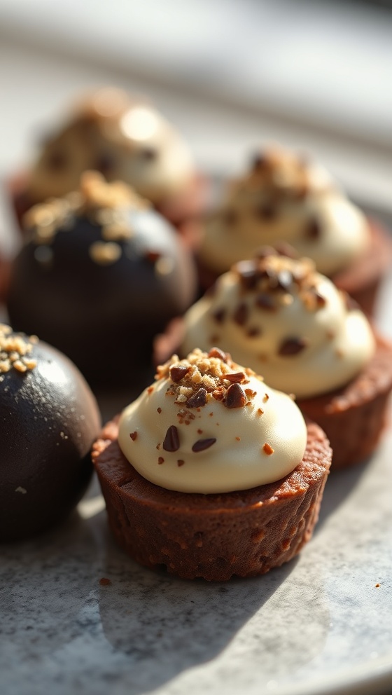 Sapphire Cream Truffle Bites