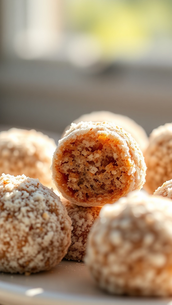 Spiced Cinnamon Snowball Bites
