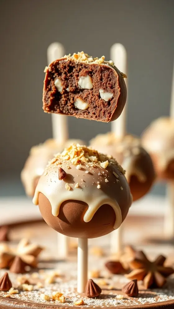 Spiced Eggnog Chocolate Pops